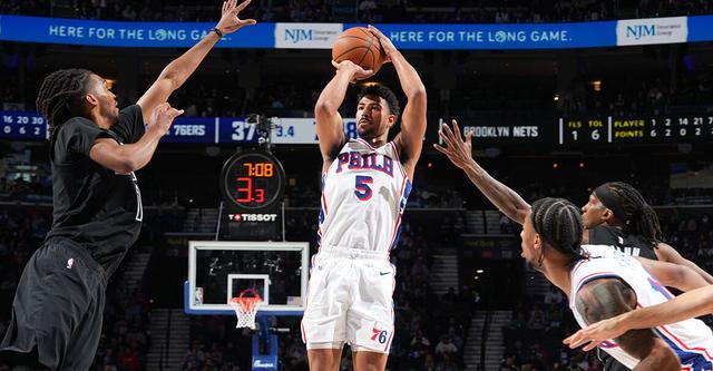 国际足联-格里姆斯28+8埃奇库姆16+7 76人主场力克篮网